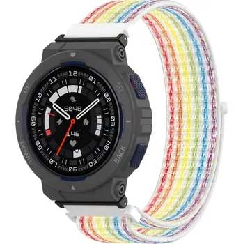 VSECHNONAMOBIL 69696 NYLON Remienok pro Amazfit Active Edge RAINBOW