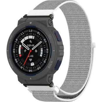 VSECHNONAMOBIL 69697 NYLON Řemínek pro Amazfit Active Edge bílý-šedý