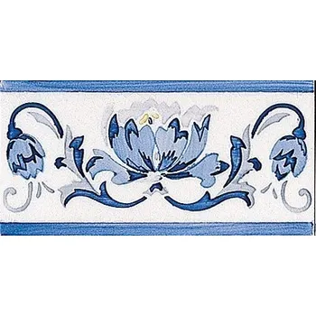 Mýdlenka MODERNISTA Cenefa Benidoleig PB Azul C/C B 7,5x15 (ADP39)