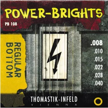 Struna pro kytaru a smyčcový nástroj Thomastik Infeld Thomastik struny E-kytaru Power Brights SeriesSada 008 PB108 7738