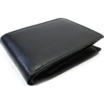 Peněženka Černá pánská kožená peněženka s vnitřní zápinkou Soron