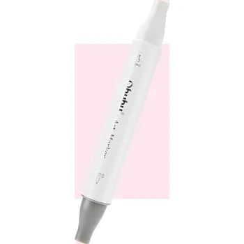 Lihová fixa OHUHU oboustranná Brush & Chisel, RV260 Pink