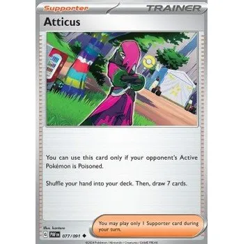 Volný čas Pokémon PAF 077/091 Atticus - Paldean Fates Stav: Near Mint, Verze: NORMAL