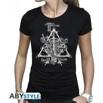 Dámské tričko Tričko Harry Potter - Deathly Hallows vel. L