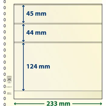 Obal pro sběratelský předmět Lindner 802311 - 3 kapsy (124 mm) Velikost balení: 1 ks