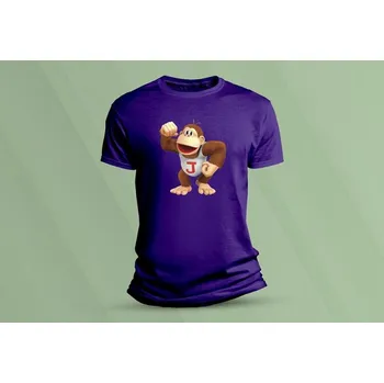 Chlapecké oblečení Dětské bavlněné tričko Donkey Kong Jr. velikost 152 (12-13 let) Purpurová