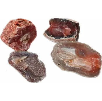 Karneol s achátem surový XL - cca 3 - 4 cm