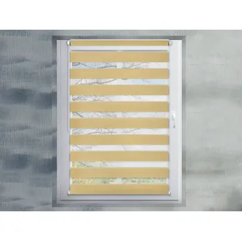 Roleta FEXI Zatemňovací Roleta Den a noc, Silk zlatá, A 092 v POLO kazetě, 150x30 cm