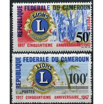 Poštovní známka (1967) Mi.Nr. 497 - 498 ** - Kamerun - Lions