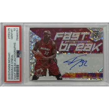 Sběratelský sportovní předmět AUTO karta SHAQUILLE O´NEAL 19-20 Mosaic Fast Break Autograph číslo FB-SON