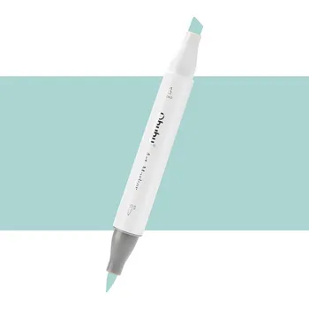 Lihová fixa OHUHU oboustranná Brush & Chisel, G322 Pale Aqua Mint