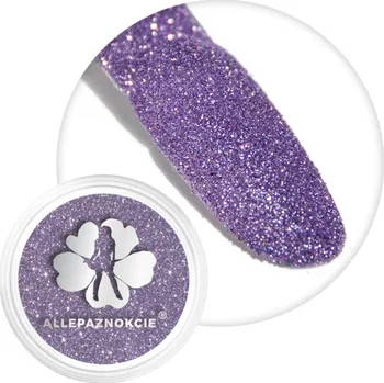 Umělé nehty Jemný glitrový prach na nehty - BROKÁT LEVANDULE (Fialkový brokát na nehty, 3g)