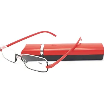Brýle na čtení Dioptrické brýle v pouzdru TR810 / +3,50 červené