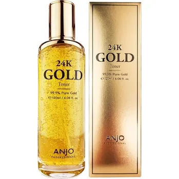 Přípravek na čištění pleti a oči ANJO 24K Gold Toner 120 ml - toner s 24K zlatem