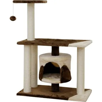 Škrabadlo pro kočky JADE Pro - kočičí domek, hnědá písková