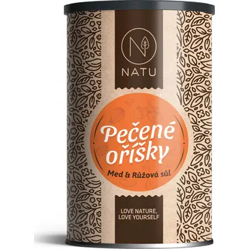 NATU Pečené oříšky s medem a solí 500g