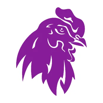 Samolepící dekorace SAMOLEPKA Slepička 001 pravá hlava (14 - fialová) NA AUTO, NÁLEPKA, FÓLIE, POLEP, TUNING, VLASTNÍ TEXT, TISK, AUTOSAMOLEPKY.cz, POLEPY, OBRÁZEK, LOGO, SAMOLEPKY