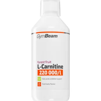 Spalovač tuku GymBeam L-Carnitine 220 000 mg/l doplněk stravy pro sportovce příchuť Forest Fruit 500 ml