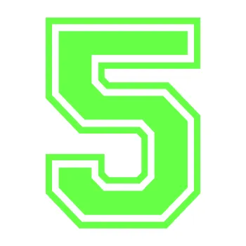Polep vozidla Startovní číslo 5 typ 4 (71 - Fluorescentní zelená) SAMOLEPKA NA AUTO, NÁLEPKA, FÓLIE, POLEP, TUNING, VLASTNÍ TEXT, TISK, AUTOSAMOLEPKY.cz, POLEPY, OBRÁZEK, LOGO, 3D STICKERS