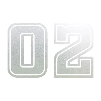 Polep vozidla Startovní číslo 02 typ 5 (60 - pískované sklo) SAMOLEPKA NA AUTO, NÁLEPKA, FÓLIE, POLEP, TUNING, VLASTNÍ TEXT, TISK, AUTOSAMOLEPKY.cz, POLEPY, OBRÁZEK, LOGO, 3D STICKERS