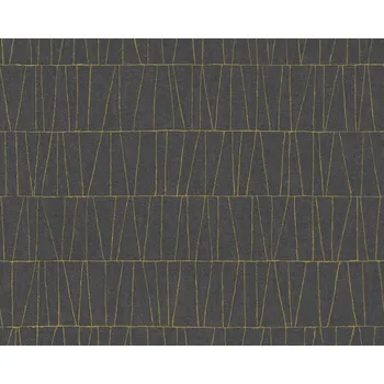 A.S. Création | Vliesová tapeta na zeď Jade 39506-3 | 0,53 x 10,05 m | černá, zlatá + Černá, zlatá vliesová tapeta na stěnu 395063 v rozměru 0,53 x 10,05 m