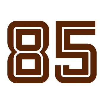 Polep vozidla Startovní číslo 85 typ 7 (15 - hnědá) SAMOLEPKA NA AUTO, NÁLEPKA, FÓLIE, POLEP, TUNING, VLASTNÍ TEXT, TISK, AUTOSAMOLEPKY.cz, POLEPY, OBRÁZEK, LOGO, 3D STICKERS