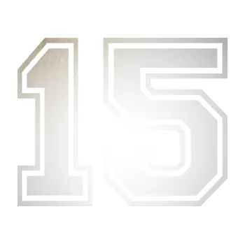 Polep vozidla SAMOLEPKA Startovní číslo 15 typ 4 (82 - odrazková reflexní bílá) NA AUTO, NÁLEPKA, FÓLIE, POLEP, TUNING, VLASTNÍ TEXT, TISK, AUTOSAMOLEPKY.cz, POLEPY, OBRÁZEK, LOGO, SAMOLEPKY