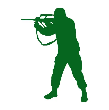 Samolepící dekorace Voják 001 levá (20 - tmavě zelená) SAMOLEPKA NA AUTO, NÁLEPKA, FÓLIE, POLEP, TUNING, VLASTNÍ TEXT, TISK, AUTOSAMOLEPKY.cz, POLEPY, OBRÁZEK, LOGO, 3D STICKERS