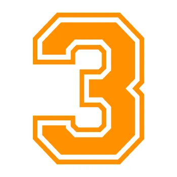 Polep vozidla Startovní číslo 3 typ 4 (06 - oranžová) SAMOLEPKA NA AUTO, NÁLEPKA, FÓLIE, POLEP, TUNING, VLASTNÍ TEXT, TISK, AUTOSAMOLEPKY.cz, POLEPY, OBRÁZEK, LOGO, 3D STICKERS