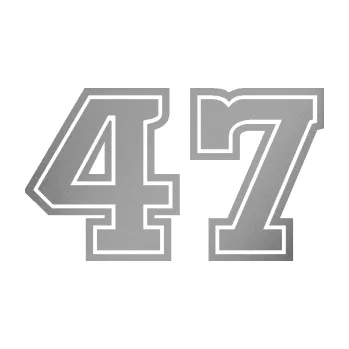 Polep vozidla Startovní číslo 47 typ 5 (42 - stříbrná metalíza) SAMOLEPKA NA AUTO, NÁLEPKA, FÓLIE, POLEP, TUNING, VLASTNÍ TEXT, TISK, AUTOSAMOLEPKY.cz, POLEPY, OBRÁZEK, LOGO, 3D STICKERS
