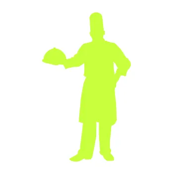 Samolepící dekorace SAMOLEPKA Šéfkuchař 001 levá (27 - limetová) NA AUTO, NÁLEPKA, FÓLIE, POLEP, TUNING, VLASTNÍ TEXT, TISK, AUTOSAMOLEPKY.cz, POLEPY, OBRÁZEK, LOGO, SAMOLEPKY