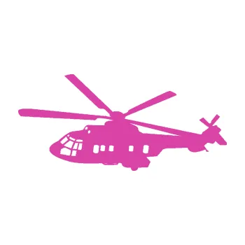 Polep vozidla SAMOLEPKA Vrtulník 003 levá helikoptéra (16 - růžová) NA AUTO, NÁLEPKA, FÓLIE, POLEP, TUNING, VLASTNÍ TEXT, TISK, AUTOSAMOLEPKY.cz, POLEPY, OBRÁZEK, LOGO, SAMOLEPKY