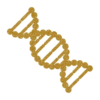 samolepka Vzorec DNA levá (92 - Ultra Metalic zlatá) SAMOLEPKA NA AUTO, NÁLEPKA, FÓLIE, POLEP, TUNING, VLASTNÍ TEXT, TISK, AUTOSAMOLEPKY.cz, POLEPY, OBRÁZEK, LOGO, 3D STICKERS