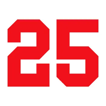 Polep vozidla SAMOLEPKA Startovní číslo 25 (10 - červená) NA AUTO, NÁLEPKA, FÓLIE, POLEP, TUNING, VLASTNÍ TEXT, TISK, AUTOSAMOLEPKY.cz, POLEPY, OBRÁZEK, LOGO, SAMOLEPKY