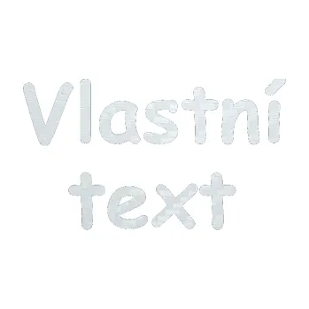 Polep vozidla Vlastní text - Comic Sans (51 - 3D karbon bílý) SAMOLEPKA NA AUTO, NÁLEPKA, FÓLIE, POLEP, TUNING, VLASTNÍ TEXT, TISK, AUTOSAMOLEPKY.cz, POLEPY, OBRÁZEK, LOGO, 3D STICKERS