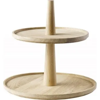 APS Dřevěný stojan VALO, dvoupatrový, kulatý