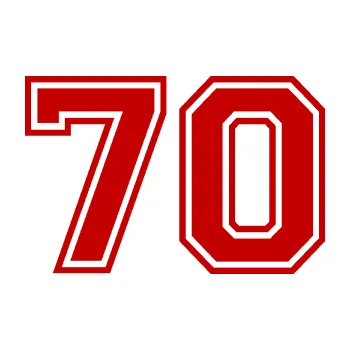 Polep vozidla Startovní číslo 70 typ 4 (18 - tmavě červená) SAMOLEPKA NA AUTO, NÁLEPKA, FÓLIE, POLEP, TUNING, VLASTNÍ TEXT, TISK, AUTOSAMOLEPKY.cz, POLEPY, OBRÁZEK, LOGO, 3D STICKERS