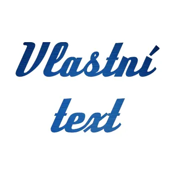 Polep vozidla Vlastní text - Deftone (65 - škrábaný kov modrý) SAMOLEPKA NA AUTO, NÁLEPKA, FÓLIE, POLEP, TUNING, VLASTNÍ TEXT, TISK, AUTOSAMOLEPKY.cz, POLEPY, OBRÁZEK, LOGO, 3D STICKERS
