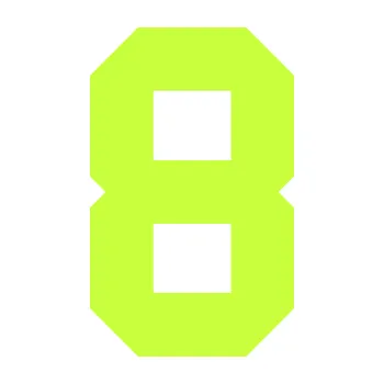 Polep vozidla Startovní číslo 8 (27 - limetová) SAMOLEPKA NA AUTO, NÁLEPKA, FÓLIE, POLEP, TUNING, VLASTNÍ TEXT, TISK, AUTOSAMOLEPKY.cz, POLEPY, OBRÁZEK, LOGO, 3D STICKERS