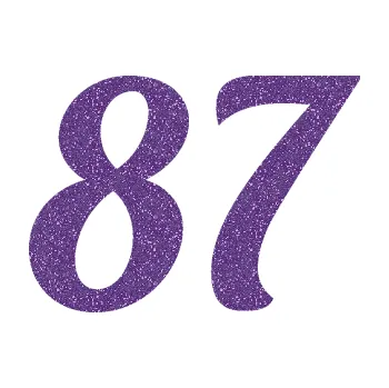 Polep vozidla Startovní číslo 87 typ 3 (87 - Ultra Metalic fialová) SAMOLEPKA NA AUTO, NÁLEPKA, FÓLIE, POLEP, TUNING, VLASTNÍ TEXT, TISK, AUTOSAMOLEPKY.cz, POLEPY, OBRÁZEK, LOGO, 3D STICKERS