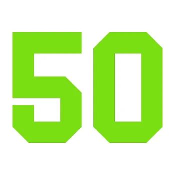 Polep vozidla Startovní číslo 50 (04 - zelená kawasaki) SAMOLEPKA NA AUTO, NÁLEPKA, FÓLIE, POLEP, TUNING, VLASTNÍ TEXT, TISK, AUTOSAMOLEPKY.cz, POLEPY, OBRÁZEK, LOGO, 3D STICKERS