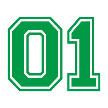 Polep vozidla Startovní číslo 01 typ 4 (12 - zelená) SAMOLEPKA NA AUTO, NÁLEPKA, FÓLIE, POLEP, TUNING, VLASTNÍ TEXT, TISK, AUTOSAMOLEPKY.cz, POLEPY, OBRÁZEK, LOGO, 3D STICKERS