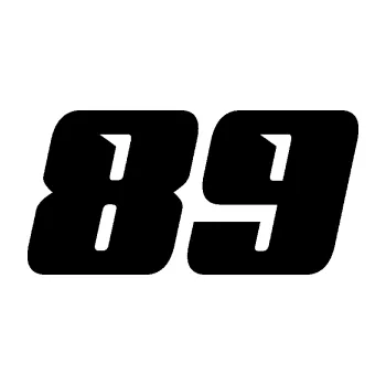 Polep vozidla Startovní číslo 89 typ 6 (01 - černá) SAMOLEPKA NA AUTO, NÁLEPKA, FÓLIE, POLEP, TUNING, VLASTNÍ TEXT, TISK, AUTOSAMOLEPKY.cz, POLEPY, OBRÁZEK, LOGO, 3D STICKERS