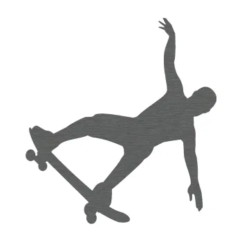 Samolepicí dekorace na vozidlo Skateboard 013 levá (62 - škrábaný titan) SAMOLEPKA NA AUTO, NÁLEPKA, FÓLIE, POLEP, TUNING, VLASTNÍ TEXT, TISK, AUTOSAMOLEPKY.cz, POLEPY, OBRÁZEK, LOGO, 3D STICKERS