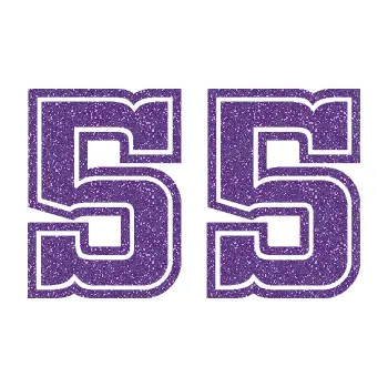 Polep vozidla SAMOLEPKA Startovní číslo 55 typ 5 (87 - Ultra Metalic fialová) NA AUTO, NÁLEPKA, FÓLIE, POLEP, TUNING, VLASTNÍ TEXT, TISK, AUTOSAMOLEPKY.cz, POLEPY, OBRÁZEK, LOGO, SAMOLEPKY