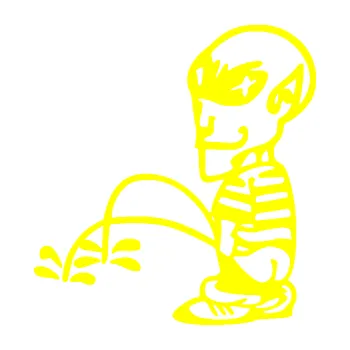 Samolepicí dekorace na vozidlo Ufoun čůrá 002 levá (05 - žlutá citron) SAMOLEPKA NA AUTO, NÁLEPKA, FÓLIE, POLEP, TUNING, VLASTNÍ TEXT, TISK, AUTOSAMOLEPKY.cz, POLEPY, OBRÁZEK, LOGO, 3D STICKERS