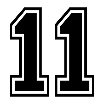 Polep vozidla Startovní číslo 11 typ 4 (01 - černá) SAMOLEPKA NA AUTO, NÁLEPKA, FÓLIE, POLEP, TUNING, VLASTNÍ TEXT, TISK, AUTOSAMOLEPKY.cz, POLEPY, OBRÁZEK, LOGO, 3D STICKERS