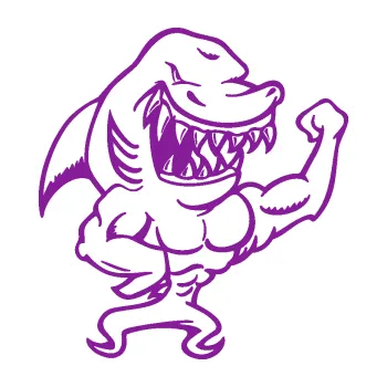 Samolepící dekorace SAMOLEPKA Žralok 016 pravá svalovec (14 - fialová) NA AUTO, NÁLEPKA, FÓLIE, POLEP, TUNING, VLASTNÍ TEXT, TISK, AUTOSAMOLEPKY.cz, POLEPY, OBRÁZEK, LOGO, SAMOLEPKY