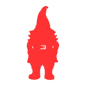 Samolepící dekorace Trpaslík 001 pravá (02 - světle červená) SAMOLEPKA NA AUTO, NÁLEPKA, FÓLIE, POLEP, TUNING, VLASTNÍ TEXT, TISK, AUTOSAMOLEPKY.cz, POLEPY, OBRÁZEK, LOGO, 3D STICKERS