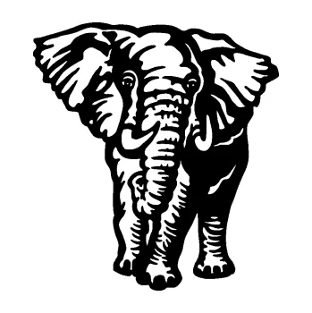 Samolepící dekorace SAMOLEPKA Slon 027 pravá (01 - černá) NA AUTO, NÁLEPKA, FÓLIE, POLEP, TUNING, VLASTNÍ TEXT, TISK, AUTOSAMOLEPKY.cz, POLEPY, OBRÁZEK, LOGO, SAMOLEPKY